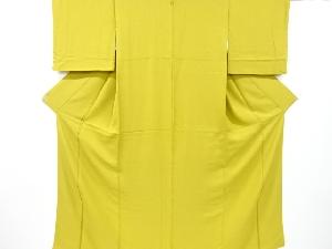 織柄一ツ紋色無地着物